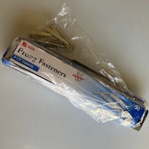 ACCO Premium 2 Piece Paper Fasteners, 3-1/2" Capacity, 2-3/4" Ctr-To-Ctr, 50 Per